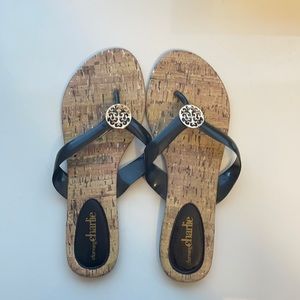 Women size 8.5 flip flop by Charming Charlie's. Gently used